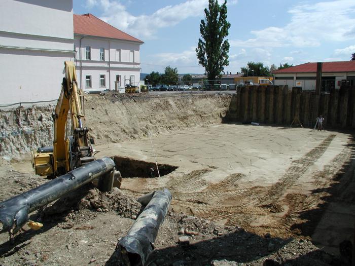 Baugrube / Spundwnde